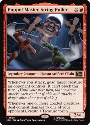 Image of Puppet Master, String Puller (MSC-059) - Commander: Marvel Super Heroes