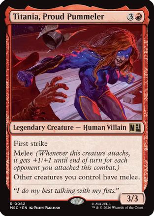 Image of Titania, Proud Pummeler (MSC-062) - Commander: Marvel Super Heroes