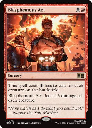 Image of Blasphemous Act (MSC-163) - Commander: Marvel Super Heroes