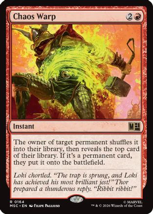 Image of Chaos Warp (Surge Foil) (MSC-164) - Commander: Marvel Super Heroes Foil