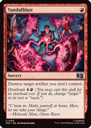 Image of Vandalblast (MSC-168) - Commander: Marvel Super Heroes