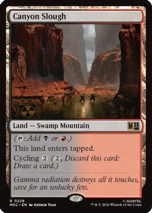 Image of Canyon Slough (Surge Foil) (MSC-228) - Commander: Marvel Super Heroes Foil