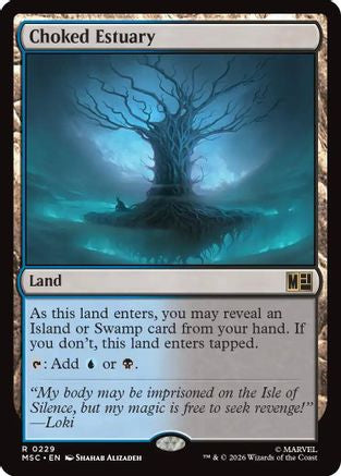 Image of Choked Estuary (Surge Foil) (MSC-229) - Commander: Marvel Super Heroes Foil