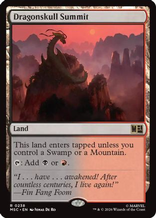 Image of Dragonskull Summit (Surge Foil) (MSC-238) - Commander: Marvel Super Heroes Foil