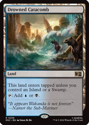 Image of Drowned Catacomb (Surge Foil) (MSC-239) - Commander: Marvel Super Heroes Foil