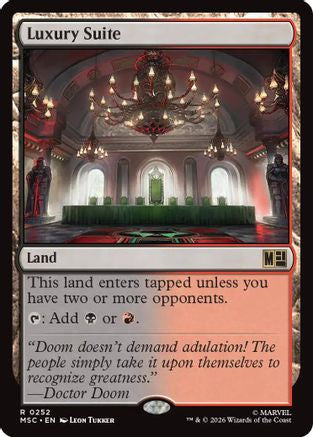Image of Luxury Suite (Surge Foil) (MSC-252) - Commander: Marvel Super Heroes Foil