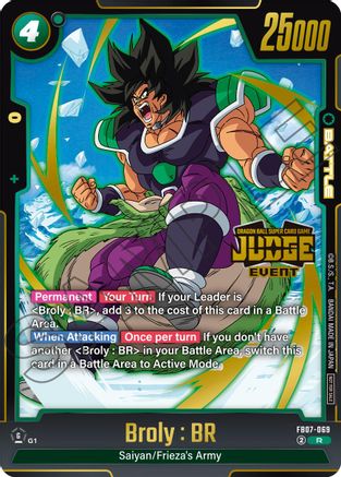 Image of Broly : BR (Judge Pack (Event Judge) 05) (FB07-069) - Tournament and Championship Promos Holofoil