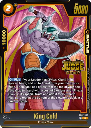 Image of King Cold (Judge Pack (Event Judge) 05) (FB07-080) - Tournament and Championship Promos Holofoil