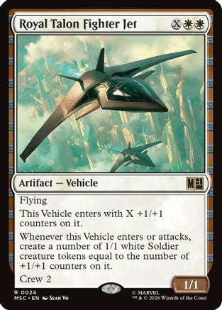 Image of Royal Talon Fighter Jet (MSC-024) - Commander: Marvel Super Heroes