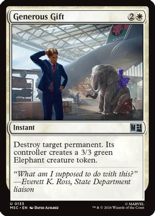 Image of Generous Gift (MSC-133) - Commander: Marvel Super Heroes