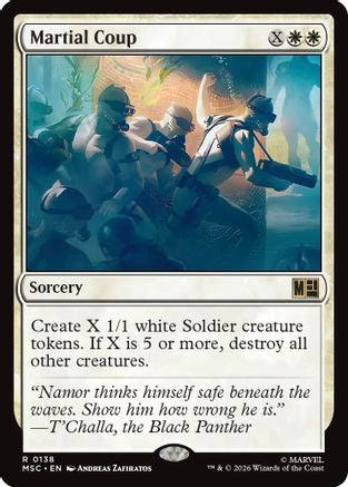 Image of Martial Coup (MSC-138) - Commander: Marvel Super Heroes