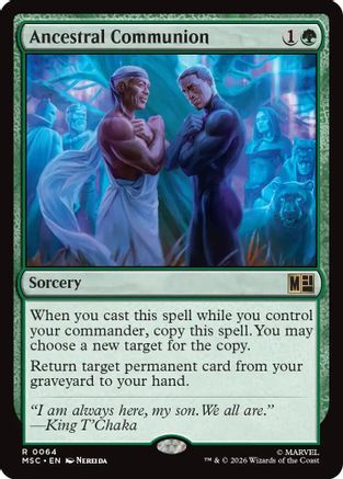 Image of Ancestral Communion (MSC-064) - Commander: Marvel Super Heroes