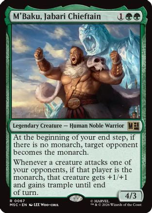 Image of M'Baku, Jabari Chieftain (MSC-067) - Commander: Marvel Super Heroes