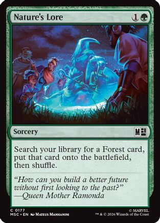 Image of Nature's Lore (MSC-177) - Commander: Marvel Super Heroes