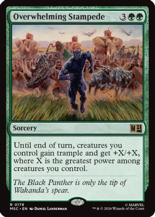 Image of Overwhelming Stampede (MSC-178) - Commander: Marvel Super Heroes