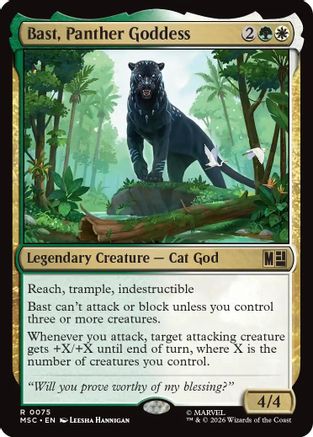 Image of Bast, Panther Goddess (MSC-075) - Commander: Marvel Super Heroes