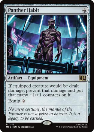 Image of Panther Habit (MSC-112) - Commander: Marvel Super Heroes