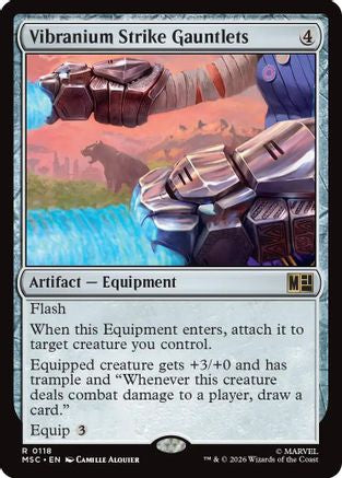 Image of Vibranium Strike Gauntlets (MSC-118) - Commander: Marvel Super Heroes