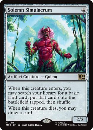 Image of Solemn Simulacrum (MSC-215) - Commander: Marvel Super Heroes