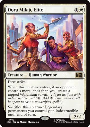Image of Dora Milaje Elite (Surge Foil) (MSC-012) - Commander: Marvel Super Heroes Foil