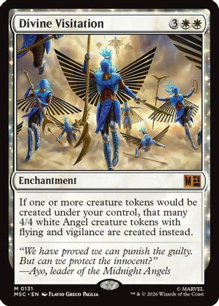 Image of Divine Visitation (Surge Foil) (MSC-131) - Commander: Marvel Super Heroes Foil