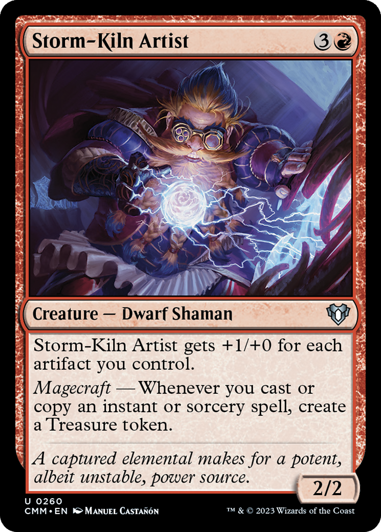 Image of Storm-Kiln Artist (CMM-260) - Commander Masters Foil