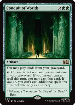 Image of Conduit of Worlds (Surge Foil) (MSC-171) - Commander: Marvel Super Heroes Foil