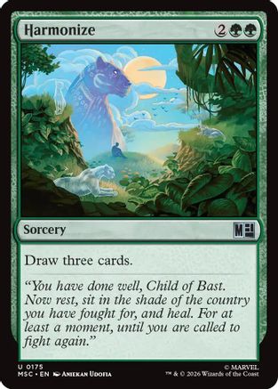 Image of Harmonize (Surge Foil) (MSC-175) - Commander: Marvel Super Heroes Foil