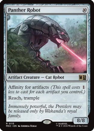 Image of Panther Robot (Surge Foil) (MSC-113) - Commander: Marvel Super Heroes Foil