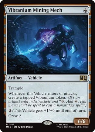 Image of Vibranium Mining Mech (Surge Foil) (MSC-117) - Commander: Marvel Super Heroes Foil