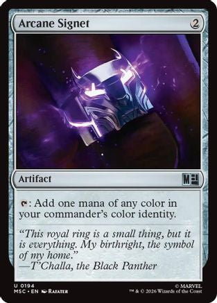 Image of Arcane Signet (0194) (Surge Foil) (MSC-194) - Commander: Marvel Super Heroes Foil
