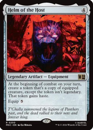 Image of Helm of the Host (Surge Foil) (MSC-200) - Commander: Marvel Super Heroes Foil