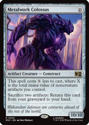 Image of Metalwork Colossus (Surge Foil) (MSC-204) - Commander: Marvel Super Heroes Foil
