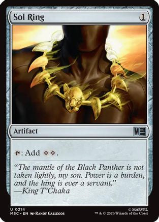 Image of Sol Ring (0214) (Surge Foil) (MSC-214) - Commander: Marvel Super Heroes Foil