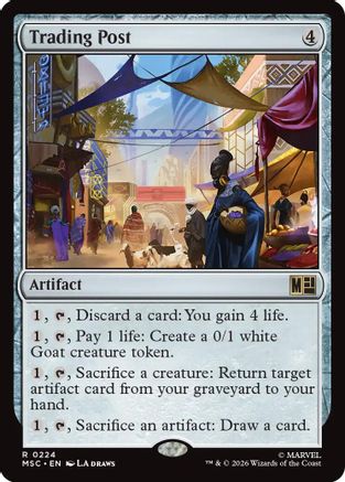 Image of Trading Post (Surge Foil) (MSC-224) - Commander: Marvel Super Heroes Foil