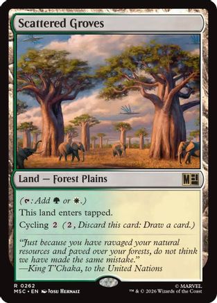 Image of Scattered Groves (Surge Foil) (MSC-262) - Commander: Marvel Super Heroes Foil
