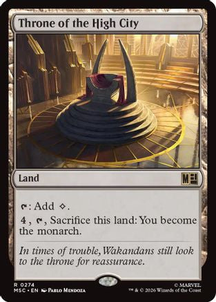 Image of Throne of the High City (Surge Foil) (MSC-274) - Commander: Marvel Super Heroes Foil