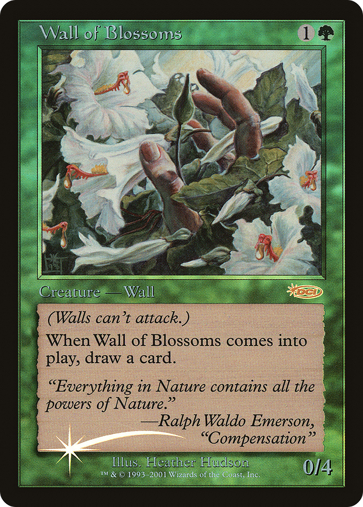 Image of Wall of Blossoms (FNM-) - Friday Night Magic 2002 Foil