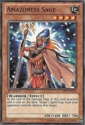 Image of Amazoness Sage (Starfoil) (BP01-EN212) - Battle Pack: Epic Dawn 1st Edition