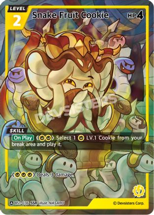 Image of Snake Fruit Cookie (SSR) (BS1-036) - Brave Beginning Foil