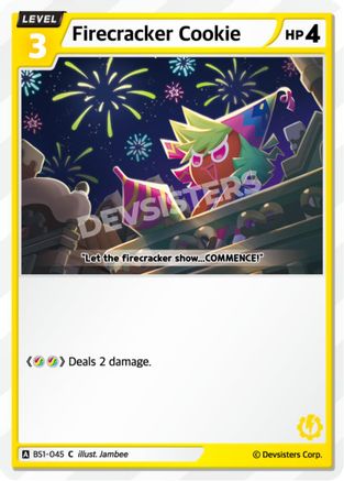 Image of Firecracker Cookie (BS1-045) - Brave Beginning