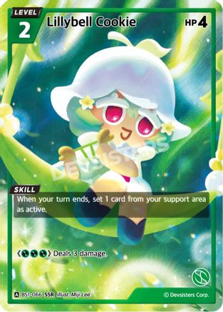 Image of Lilybell Cookie (SSR) (BS1-066) - Brave Beginning Foil