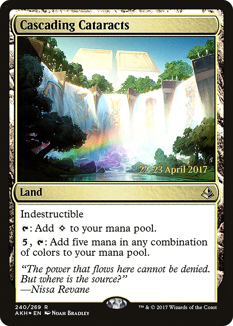 Image of Cascading Cataracts (PRE-240S) - Amonkhet Promos Foil