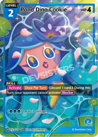 Image of Pond Dino Cookie (SSR) (BS2-028) - Brave Beginning Foil