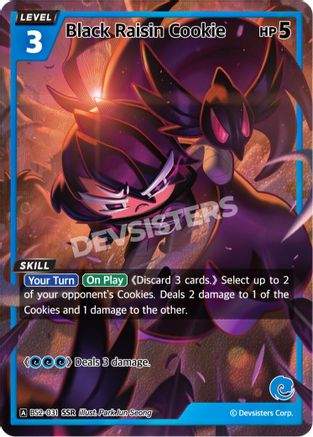 Image of Black Raisin Cookie (SSR) (BS2-031) - Brave Beginning Foil