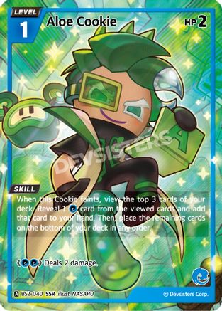 Image of Aloe Cookie (SSR) (BS2-040) - Brave Beginning Foil