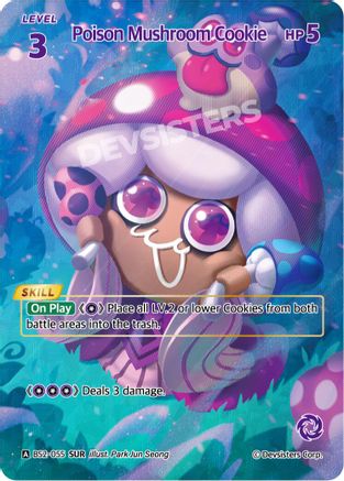 Image of Poison Mushroom Cookie (055) (SUR) (BS2-055) - Brave Beginning Foil