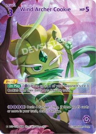 Image of Wind Archer Cookie (SUR) (BS2-058) - Brave Beginning Foil