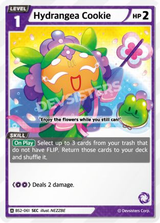 Image of Hydrangea Cookie (SEC) (BS2-061) - Brave Beginning Foil