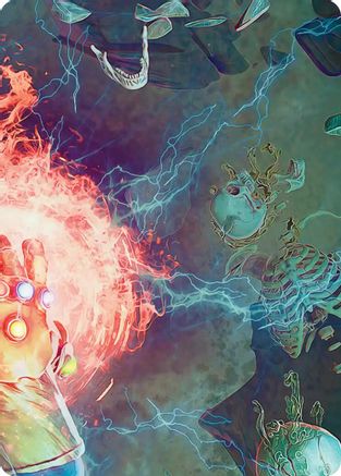 Image of Thanos, the Mad Titan Art Card (3/9) (AAMSH-003) - Art Series: Marvel Super Heroes